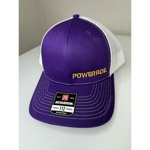 Powerade Richardson 112 Mesh Back Trucker Hat Cap New Purple